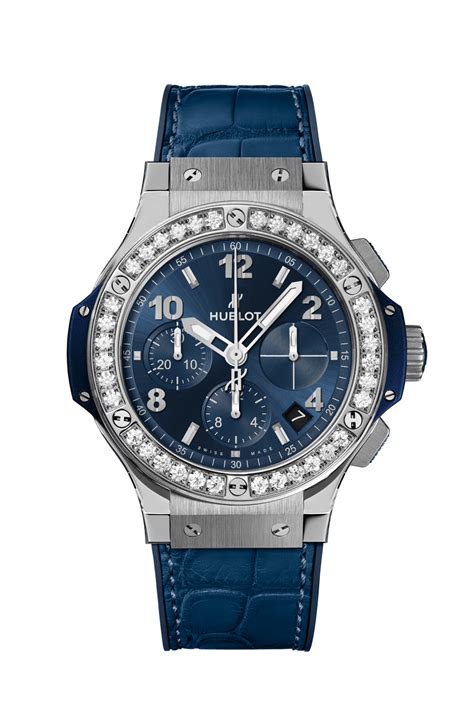 hublot big bang steel blue diamonds